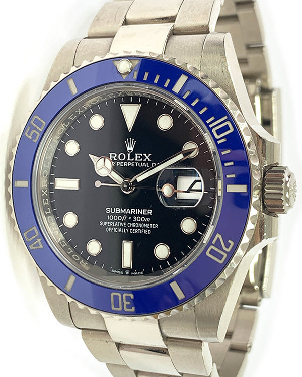 2022 Rolex Submariner Date "Cookie Monster" 41MM Black Dial White Gold Bracelet (126619LB)