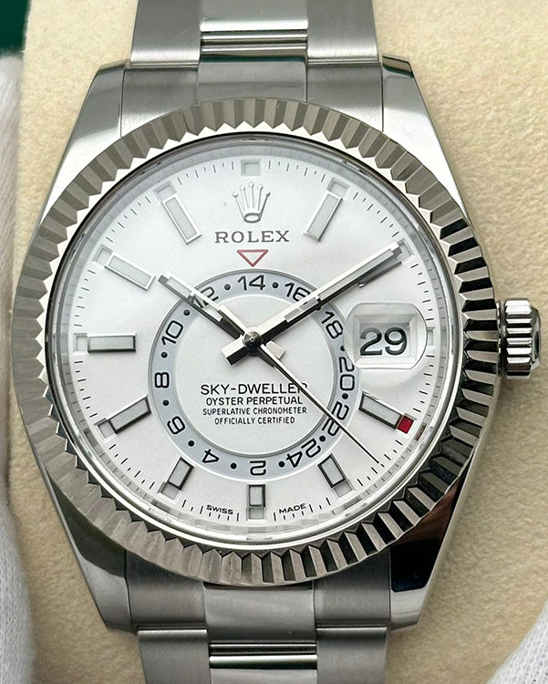 2022 Rolex Sky-Dweller 42MM White Dial Oyster Bracelet (326934)