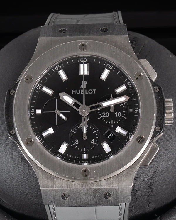 Hublot Big Bang 44MM Black Dial Leather Strap (301.SX.1170.RX)