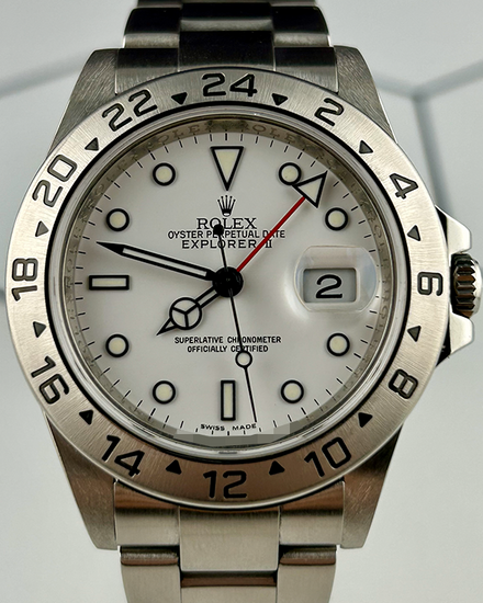 Rolex Explorer II "Polar" 40MM White Dial Oyster Bracelet (16570T)