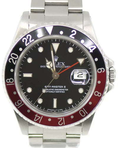 1991 Rolex GMT-Master II "Coke" 40MM Black Dial Oyster Bracelet (16710)