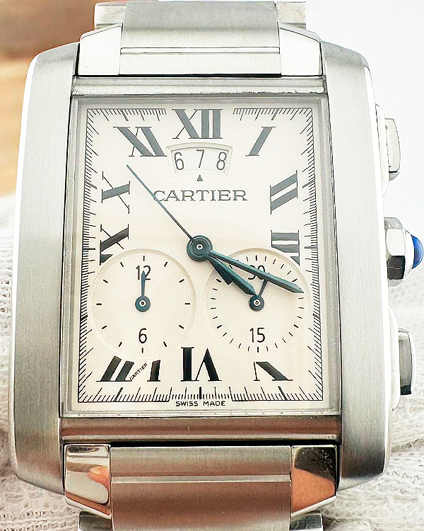 Cartier Tank Française 28MM Quartz White Dial Steel Bracelet (W51024Q3)