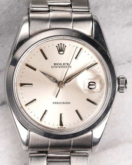 Rolex Oyster Precision 34MM Silver Dial Oyster Bracelet (6694)