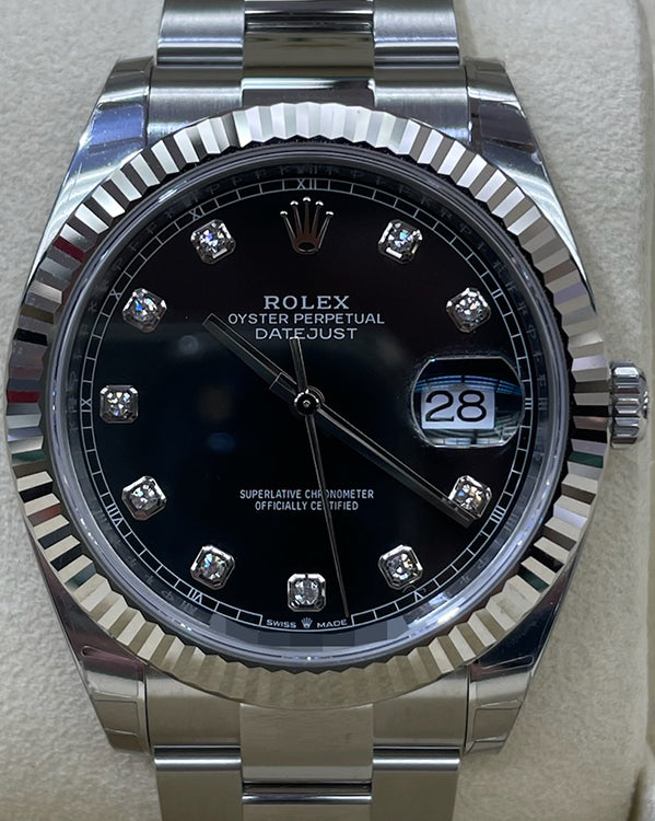 Rolex Datejust 41MM Black Dial Oyster Bracelet (126334)