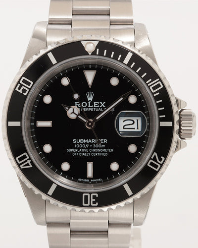 Rolex Submariner 40MM Black Dial Oyster Bracelet (16610)