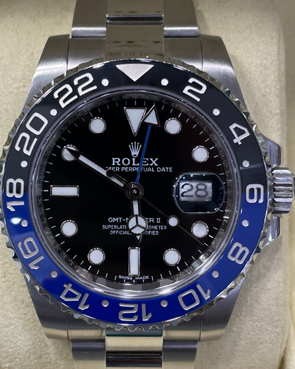 Rolex GMT-Master II "Batman" Oystersteel Black Dial (116710BLNR)