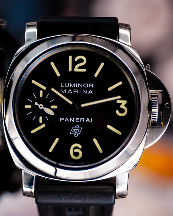 2016 Panerai Luminor Marina 44MM Black Dial Rubber Strap (PAM00005)