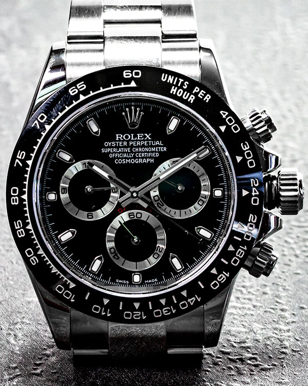 Rolex Cosmograph Daytona 40MM Black Dial Oyster Bracelet (116500LN)