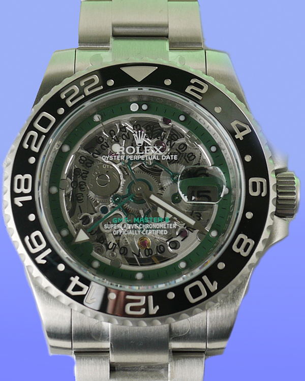 Rolex GMT-Master II "Skeleton Concept Blaise Matuidi" 40MM Aftermarket Skeleton Dial Aftermarket Oyster Bracelet (ASREF5)