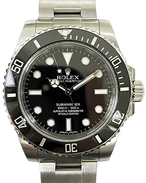 Rolex Submariner No-Date 40MM Black Dial Oyster Bracelet (114060)