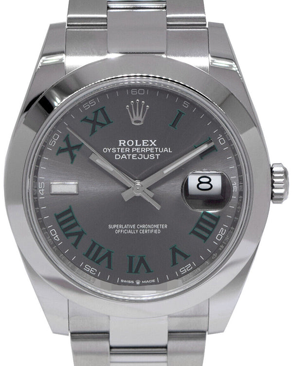 2024 Rolex Datejust “Wimbledon” 41MM Slate Dial Oyster Bracelet (126300)