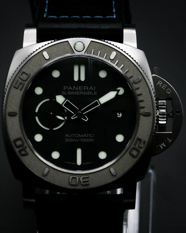 2020 Panerai Luminor Submersible "Mike Horn" L.E. 47MM Black Dial Leather Strap (PAM00984)