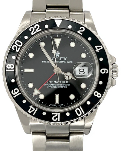 Rolex GMT-Master II 40MM Black Dial Oyster Bracelet (16710)