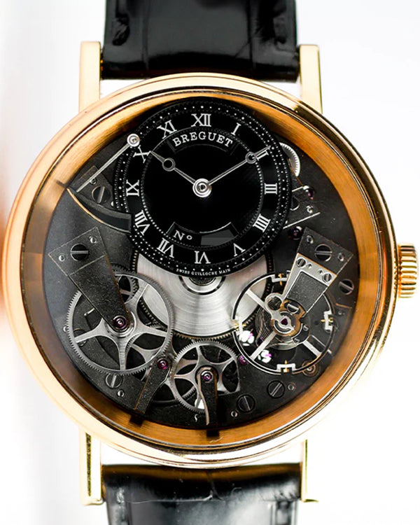 Breguet Tradition 40mm Skeleton Dial Leather Strap (7057BR/G9/9W6)