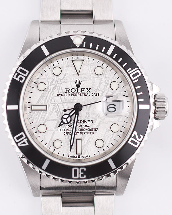 Rolex Submariner 40MM Aftermarket Meteorite Dial Steel Bracelet (16610LN)