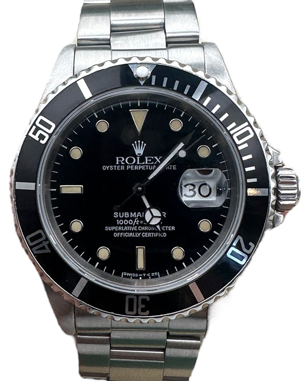 Rolex Submariner Date 40MM Black Dial Oyster Bracelet (16610)