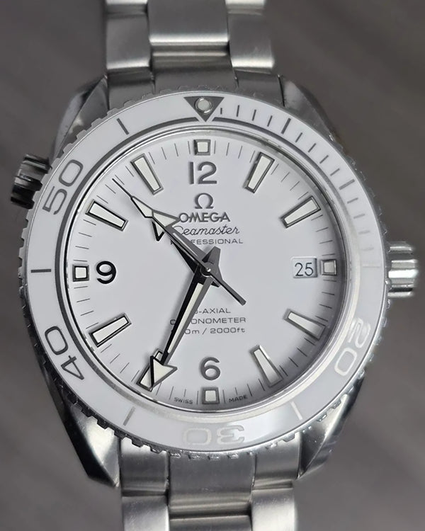 Omega Seamaster Planet Ocean 600M 42MM White Dial Steel Bracelet (232.30.42.21.04.001)