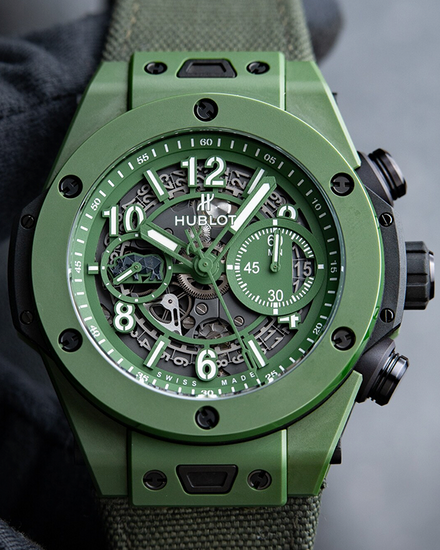 2021 Hublot Big Bang Unico SORAI L.E. 45MM Skeleton Dial Textile Strap (411.GX.5220.NR.SOA21)