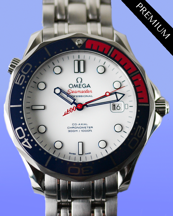 Omega Seamaster Diver 300M Commander "James Bond" L.E. 41MM White Dial Steel Bracelet (212.32.41.20.04.001)