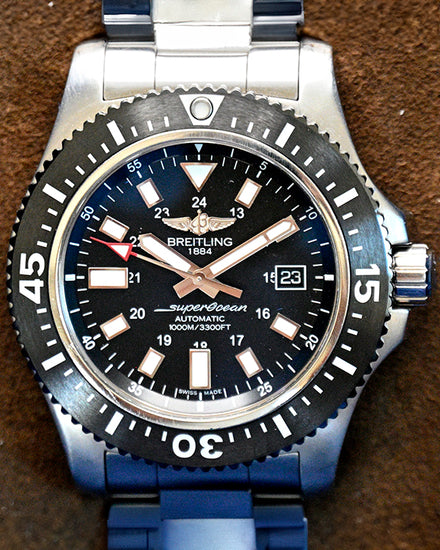 2019 Breitling Superocean 44 Special 44MM Black Dial Steel Bracelet (Y17393101B1A1)
