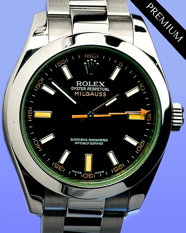 Rolex Milgauss 40MM Black Dial Oyster Bracelet (116400V)