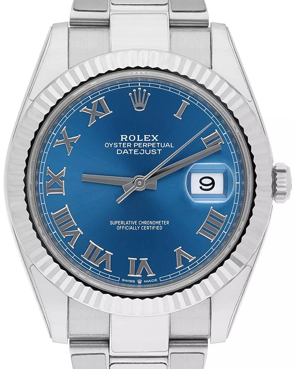 2021 Rolex Datejust 41MM Blue Dial Oyster Bracelet (126334)