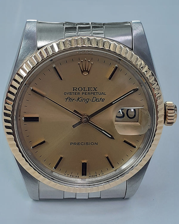 Rolex Air-King 34MM Champagne Dial Jubilee Bracelet (5701N)