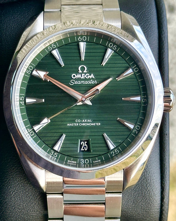 2021 Omega Seamaster Aqua Terra 150M 41MM Green Dial Steel Bracelet (220.10.41.21.10.001)