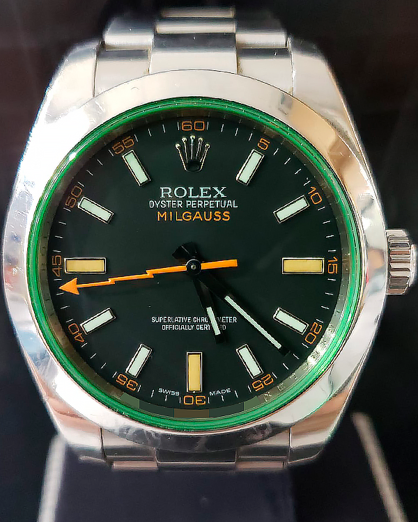 Rolex Milgauss 40MM Black Dial Steel Bracelet (116400)