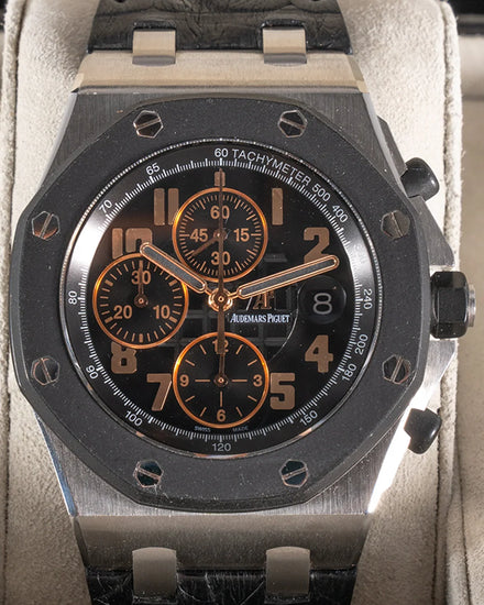 Audemars Piguet Royal Oak Offshore Chronograph L.E. "New York 57th Street Boutique" 42MM Black Dial Leather Strap (26298SK.OO.D101CR.01)