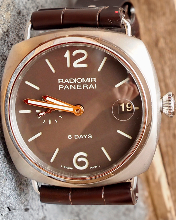 Panerai Radiomir 8 Days 45MM Brown Dial Leather Strap (PAM00346)