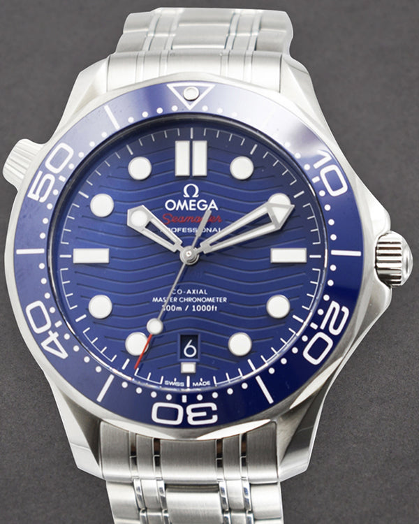 2020 Omega Seamaster Diver 300M 42MM Blue Dial Steel Bracelet (210.30.42.20.03.001)