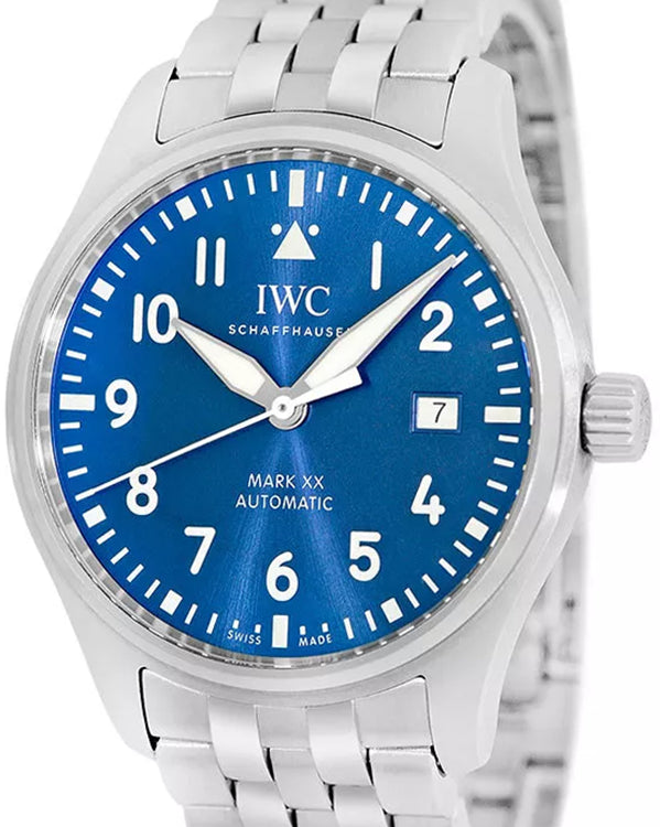 2023 IWC Schaffhausen Pilot Mark 40MM Blue Dial Steel Bracelet (IW328204)