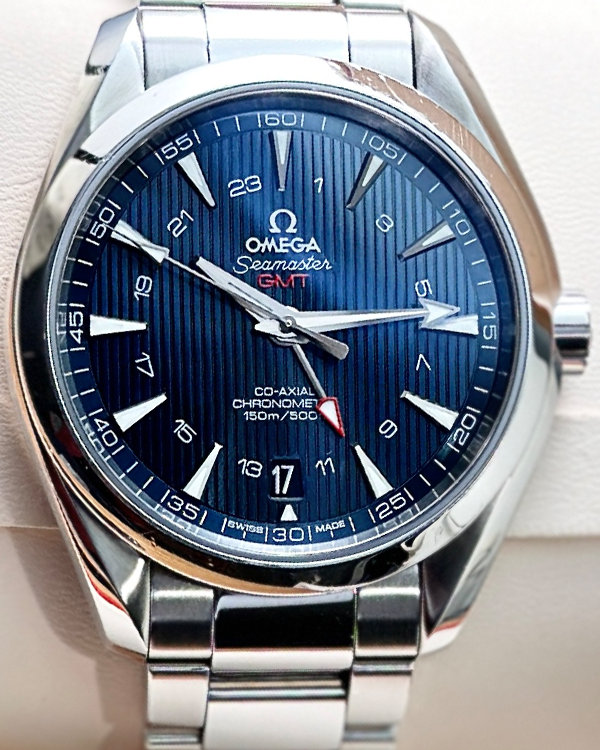 2022 Omega Seamaster Aqua Terra 150M Chronometer GMT 43MM Steel Blue Dial (231.10.43.22.03.001)