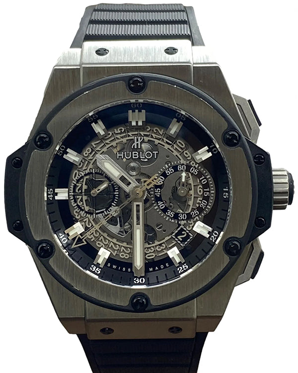 Hublot King Power Unico 48MM Skeleton Dial Rubber Strap (701.NX.0170.RX)