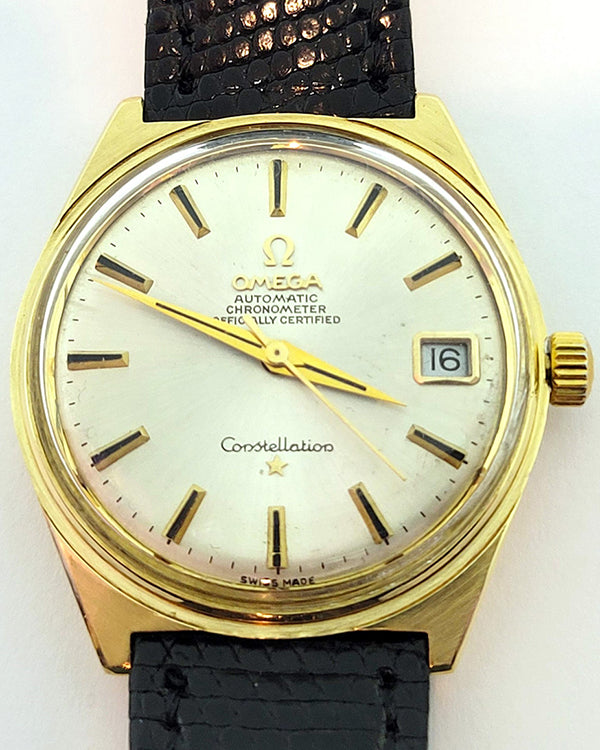 Omega Constellation 34MM White Dial Leather Strap (168.0015)