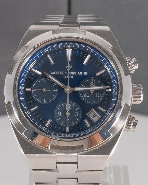 2020 Vacheron Constantin Overseas Chronograph 42.5MM Blue Dial Steel Bracelet (5500V/110A-B148)