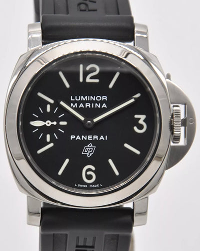 2014 Panerai Luminor Marina 44MM Black Dial Rubber Strap (PAM00005)