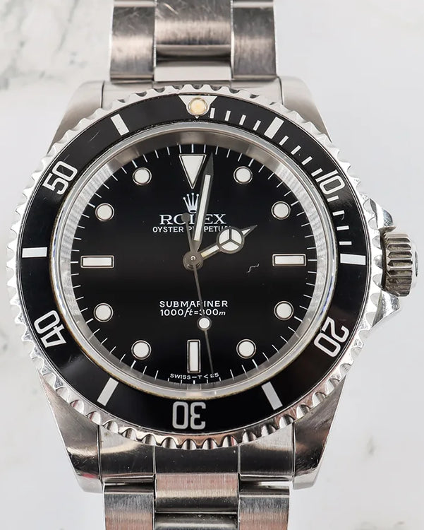 1993 (S Serial) Rolex Submariner No-Date 40MM Black Dial Oyster Bracelet (14060)