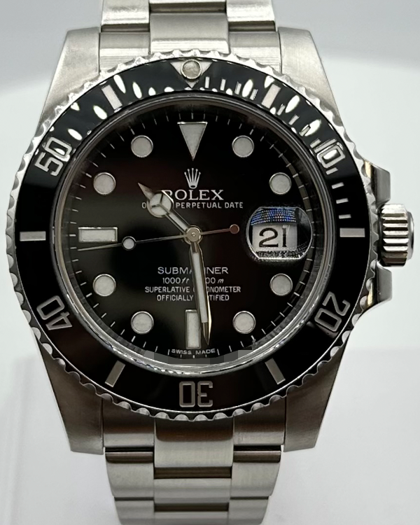 2012 Rolex Submariner Date 40MM Black Dial Oyster Bracelet (116610LN)