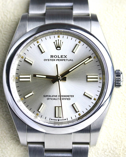 2022 Rolex Oyster Perpetual 36MM Silver Dial Oyster Bracelet (126000)