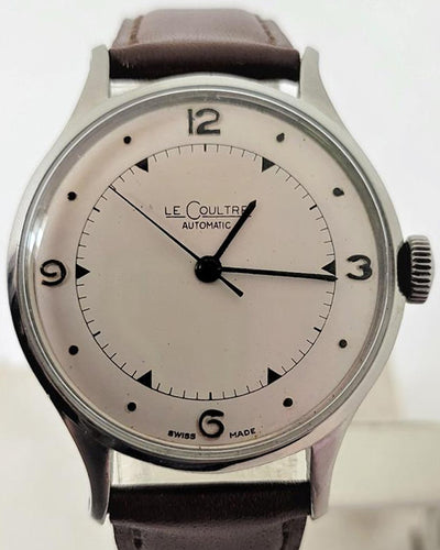 Jaeger-LeCoultre Vintage 33.7MM Off-White Dial Aftermarket Leather Strap (Cal 12A)