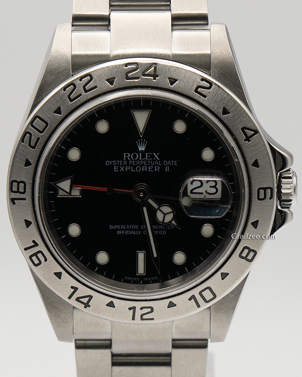 2007 Rolex Explorer II 40MM Black Dial Oyster Bracelet (16570)