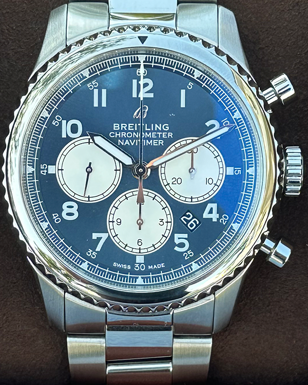 No Reserve - 2018 Breitling Navitimer 8 Steel Blue Dial (AB0117131C1P1)