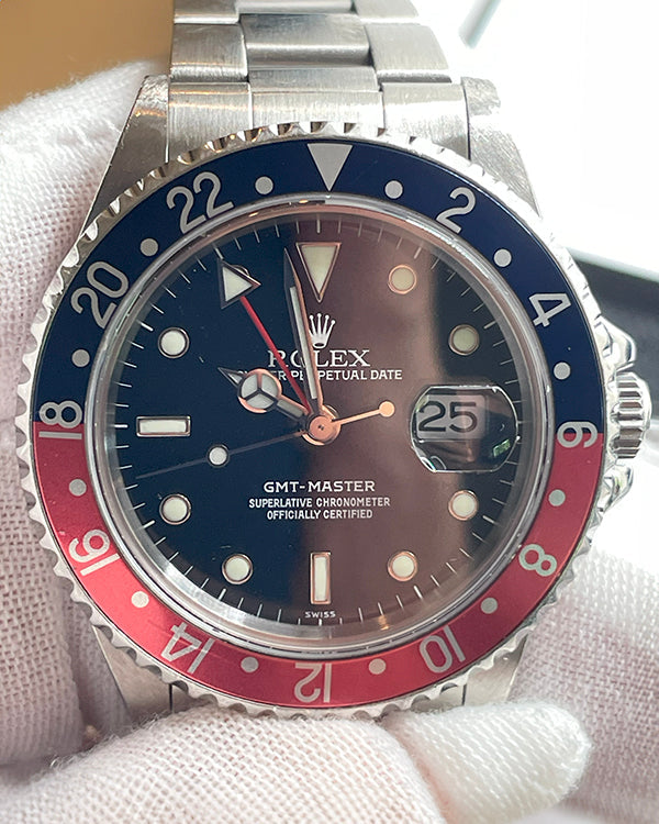 1997 (T Serial) Rolex GMT-Master "Pepsi" 40MM Black Dial Oyster Bracelet (16700)