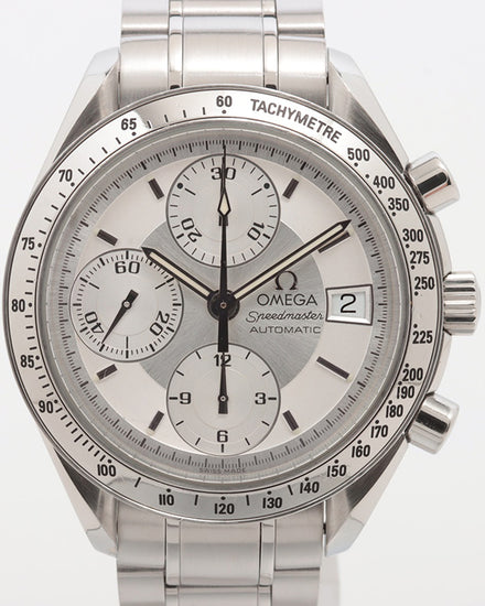 Omega Speedmaster Date 39MM Silver Dial Steel Bracelet (3513.30.00)