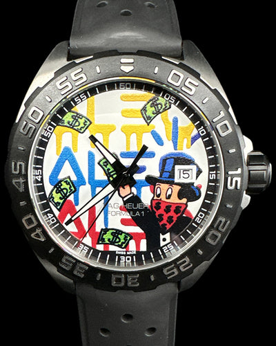 No Reserve - Tag Heuer Formula 1 "Alec Monopoly" S. E. 41MM Quartz White Dial Rubber Strap (WAZ1119.FT8023)