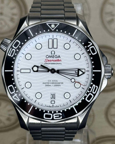 2021 Omega Seamaster Diver 300M 42MM White Dial Aftermarket Steel Bracelet (210.30.42.20.04.001)