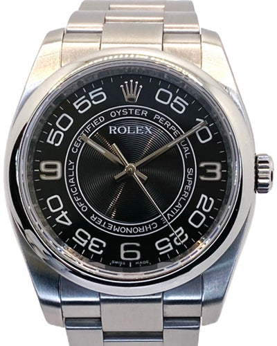 2008 (V Serial) Rolex Oyster Perpetual 36MM Black Dial Oyster Bracelet (116000)