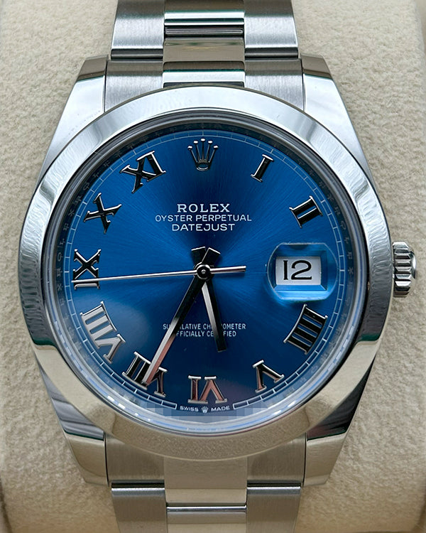 2024 Rolex Datejust 41MM Blue Dial Oyster Bracelet (126300)